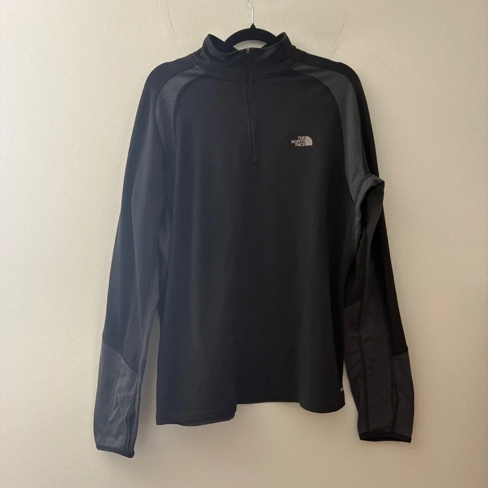 The North Face Flight Series Mens XL Black Quarter Zip Running Pullover Top